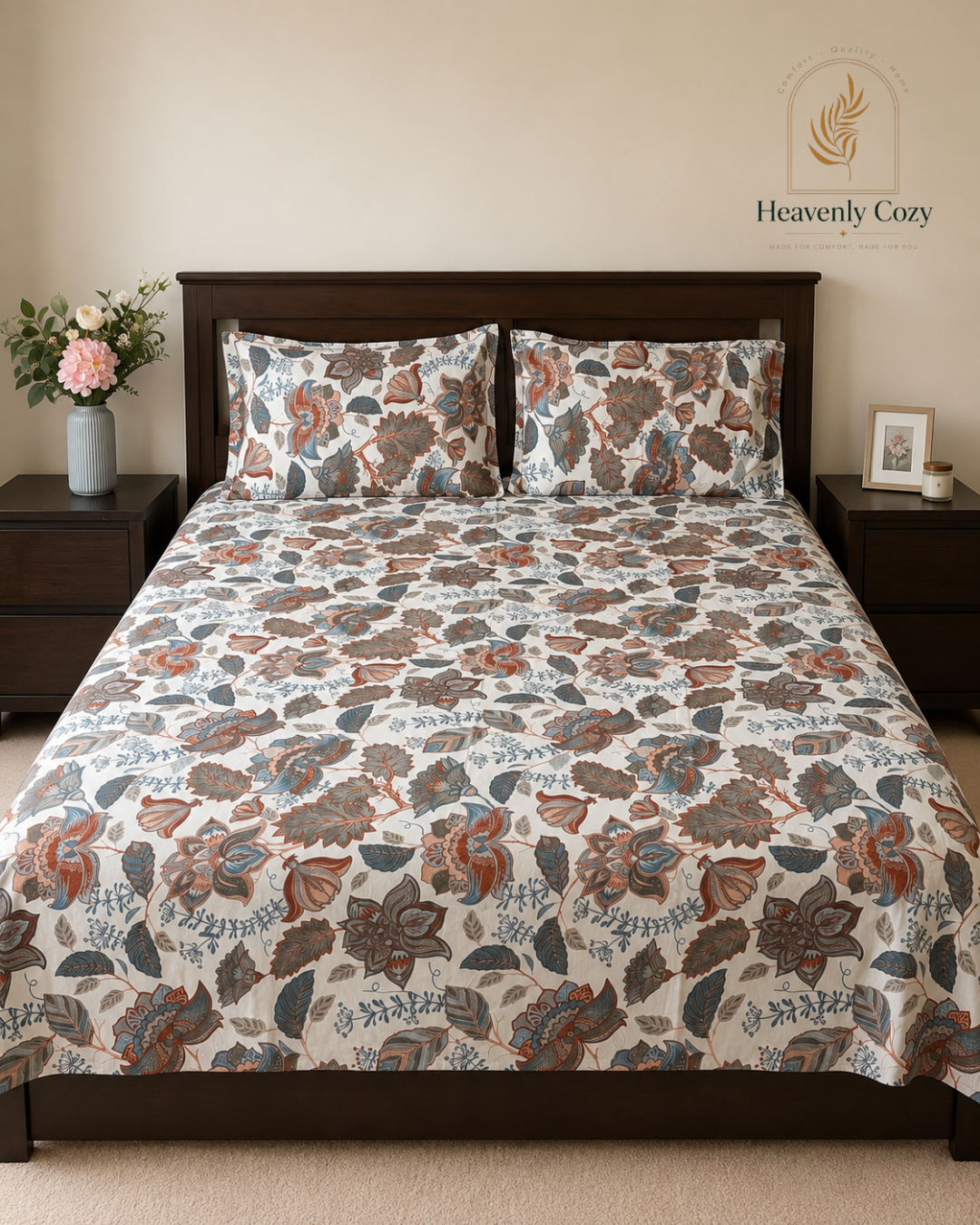 Queen ~ Classic Bloom Bedsheet
