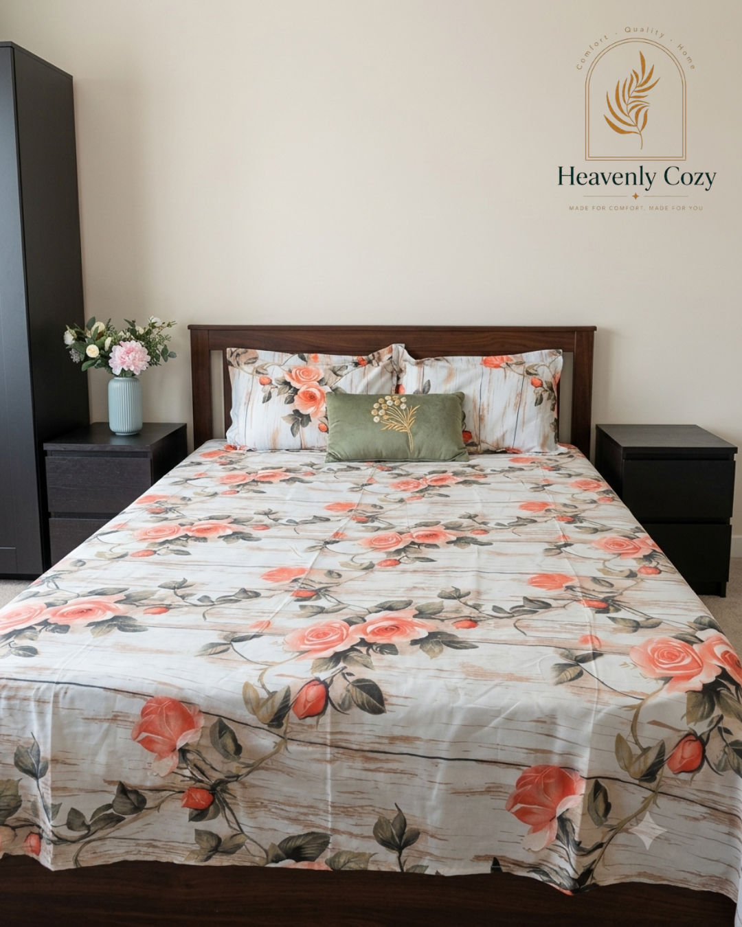 Queen~9D Effect Bedsheet Set