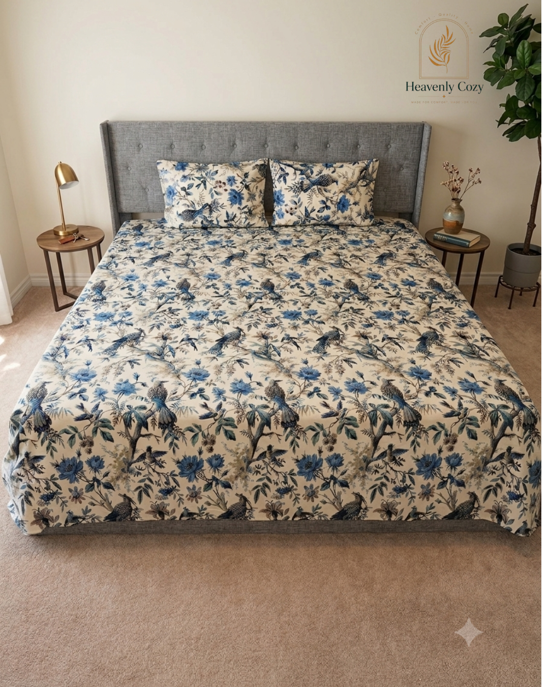 King~Beautiful Floral Bedsheet