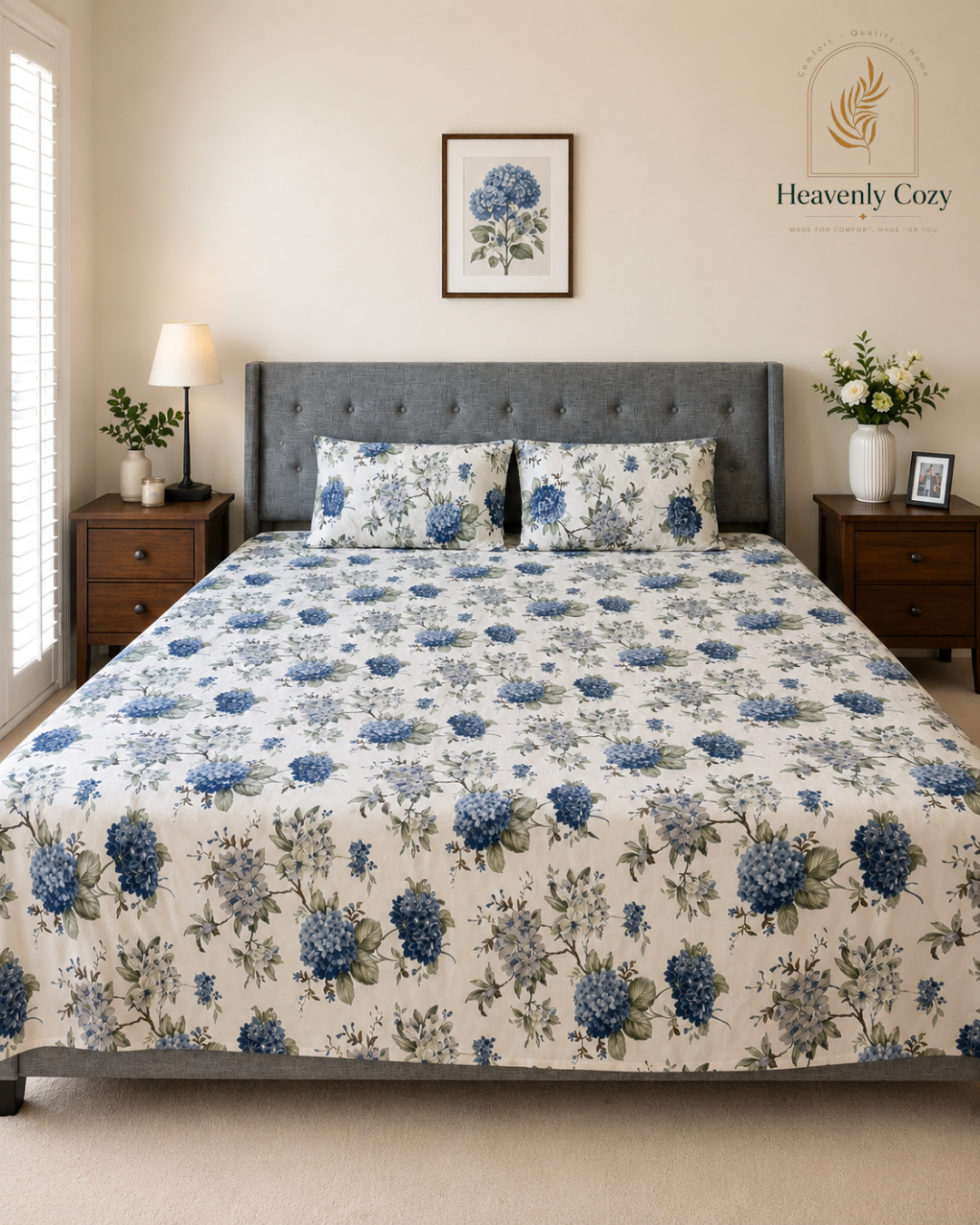 King~Beautiful Floral Bedsheet