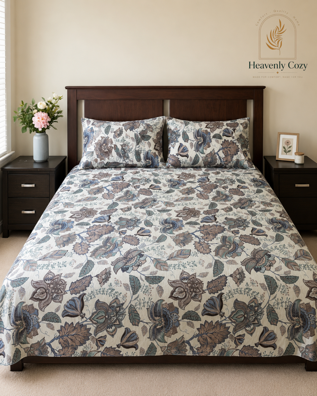 Queen ~ Classic Bloom Bedsheet