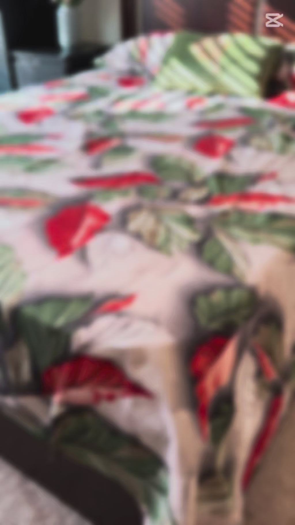 Queen~9D Floral Bedsheet